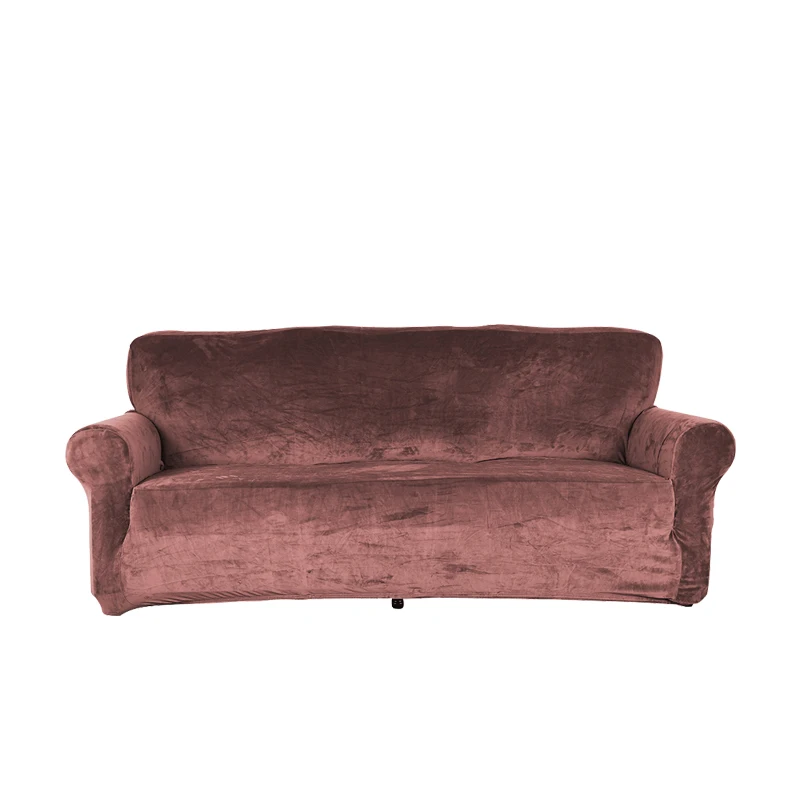 Короткие однотонные Цвет диванных чехлов для гостиной спандекс эластичные