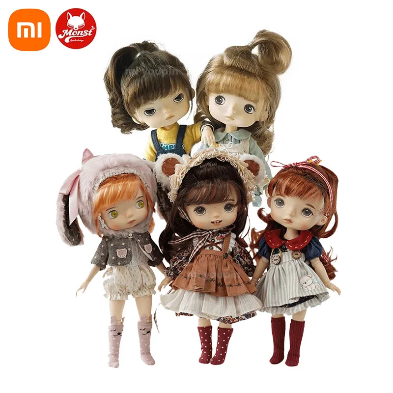 

NEW Xiaomi BJD Monst Savage Baby Rubber Dolls Toys Whole Body Joints Movable Height 20 Centimeters Kids Birthday DIY Gift