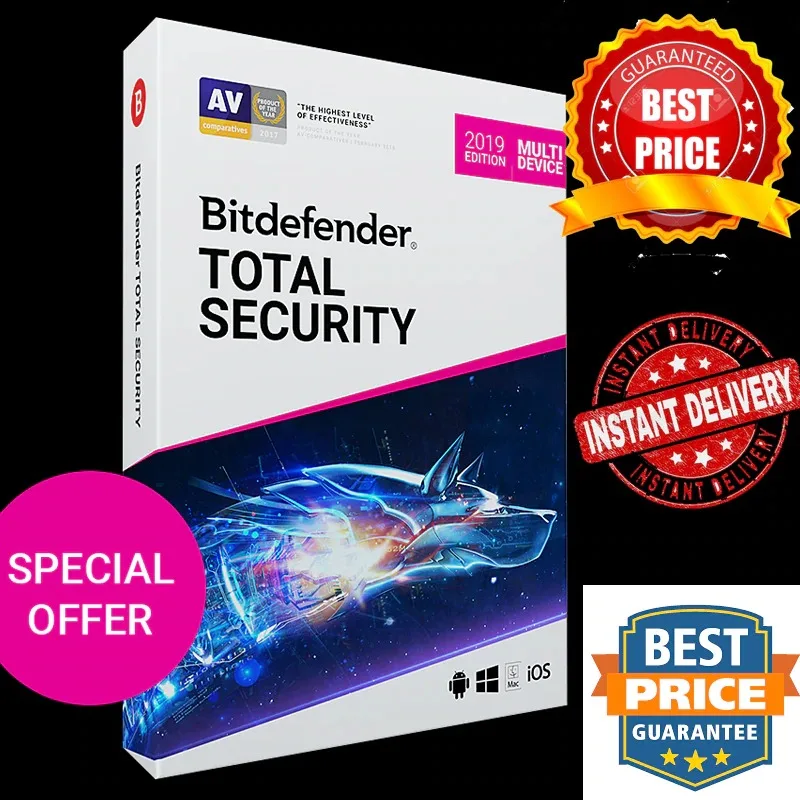 

Bitdefender Total Security 2021 - 90 days 5 devices Fast delivery 100% WORKING%