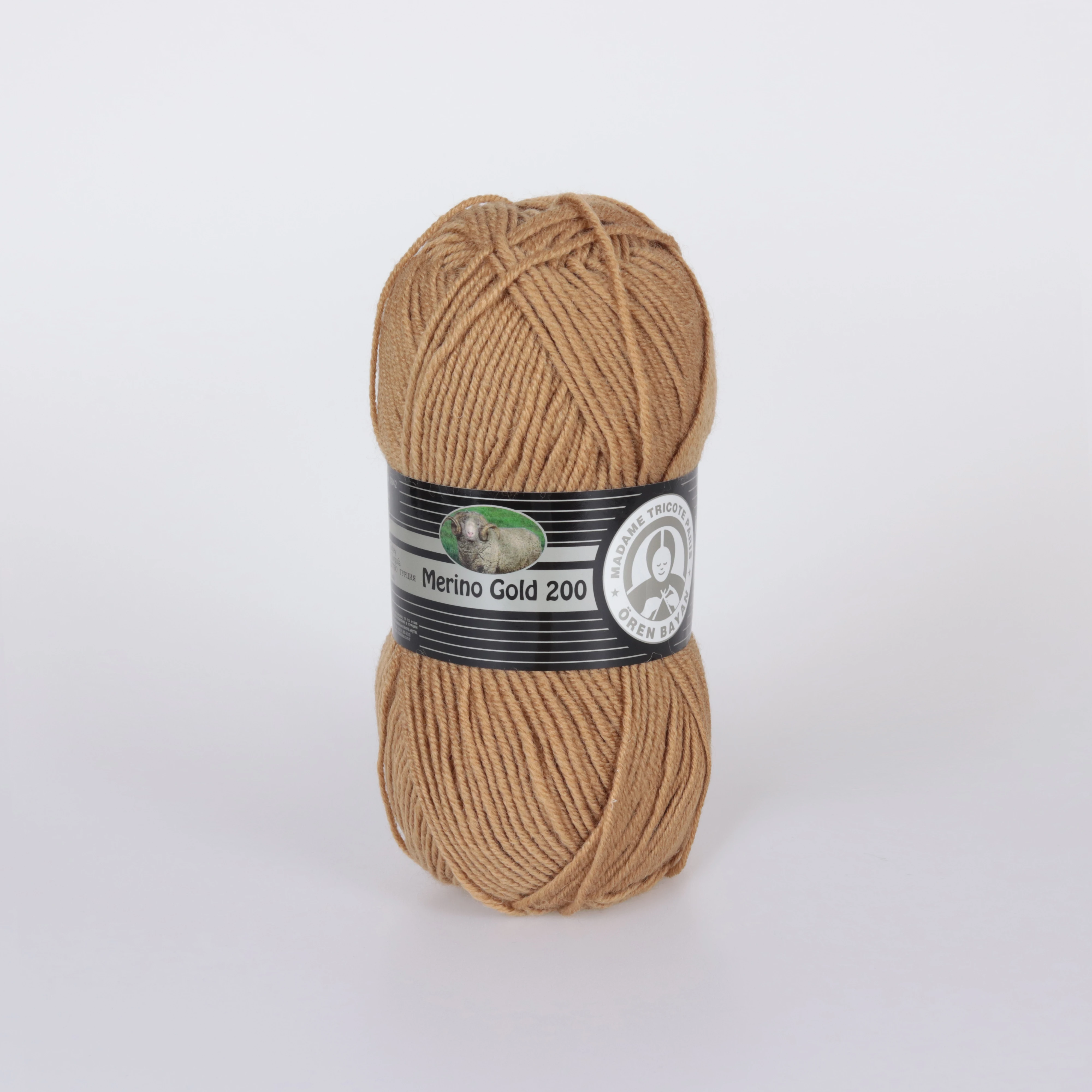 1 пакет (5 мячей) пряжа для вязания Madame Tricote Paris Oren Bayan Merino Gold 200, набор инструментов для вязания кардигана и свитера.