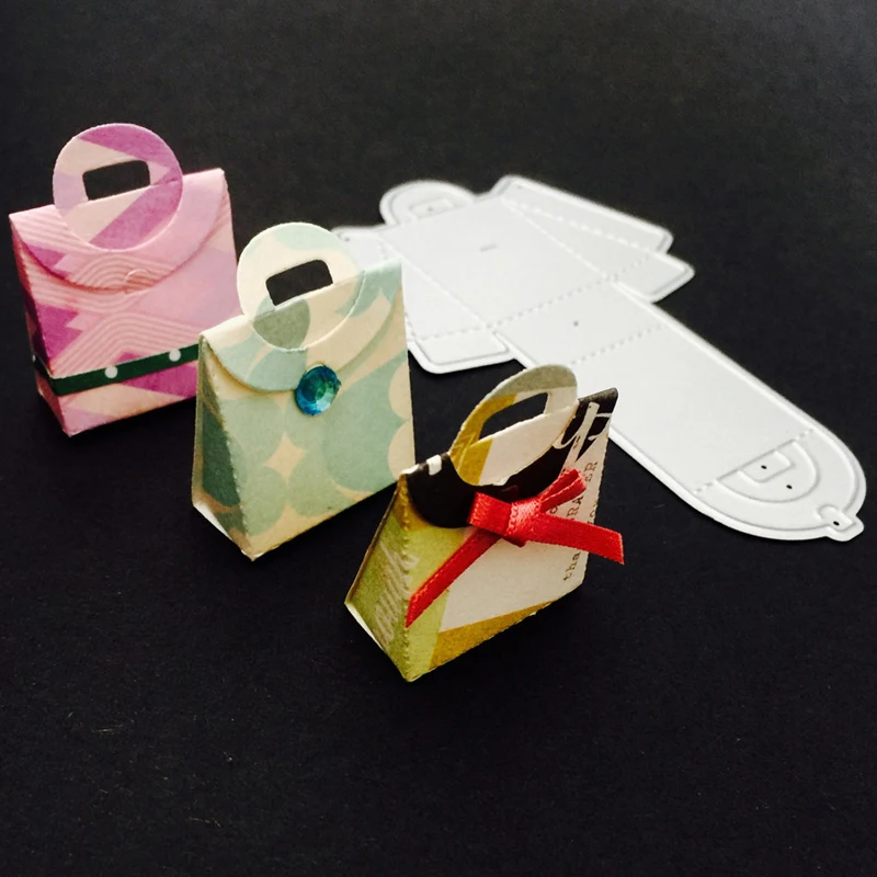 3D Подарочный пакет металлический трафарет для высечки рукоделия скрапбукинга