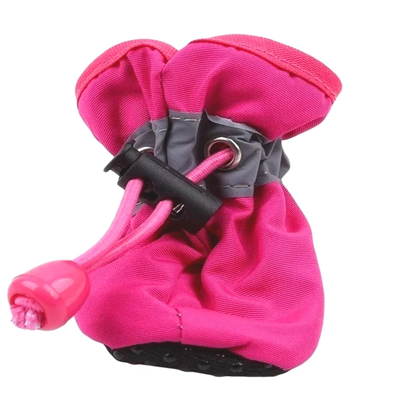 

4pcs/set Pet Shoes Fashion Soft-soled Waterproof Anti-Slip Shoe For Small Dogs Thick Snow Dogs Boots Socks Pet Paw Protection