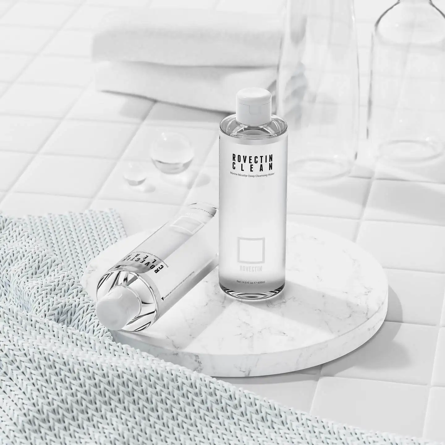 ROVECTIN Мицеллярная вода для снятия макияжа Clean Micellar Marine Deep Cleansing Water 400мл - купить по