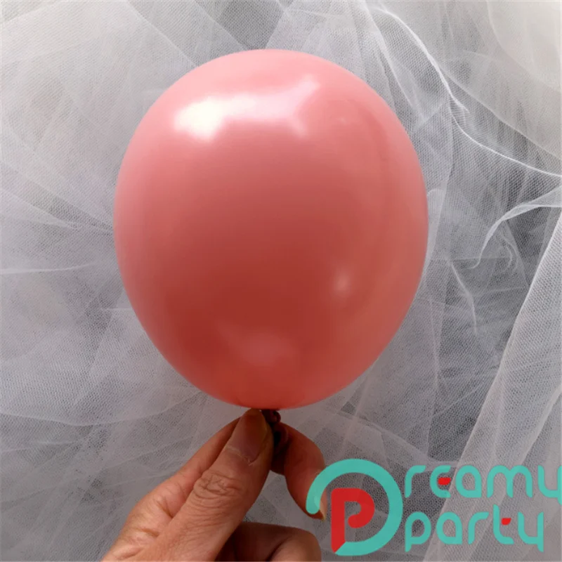DIY ретро пыльный розовый шар гирлянда арочный комплект розовое золото белые шары