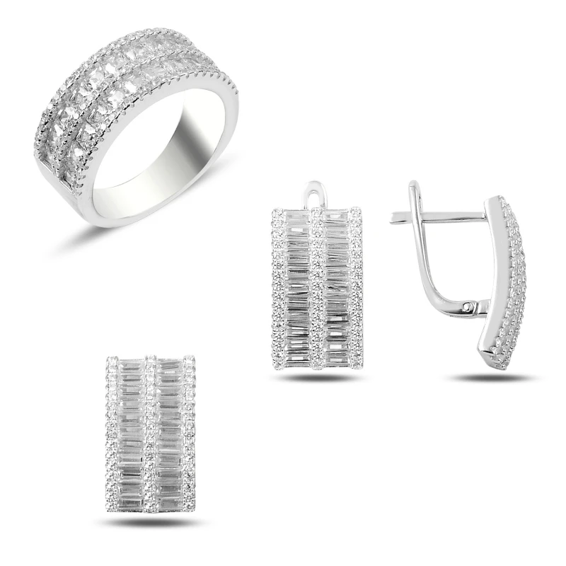 

Silver 925 Sterling Zircon Cubic Zirconia Set