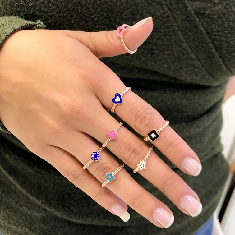 Маленькое Неосознанное модное серебряное кольцо в форме сердца | Украшения и