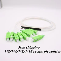 10 pcslot splitter 1x2 1x4 1x8 1x16 scapc fiber optic ftth single mode 0 9mm g657a1 pvc free shipping