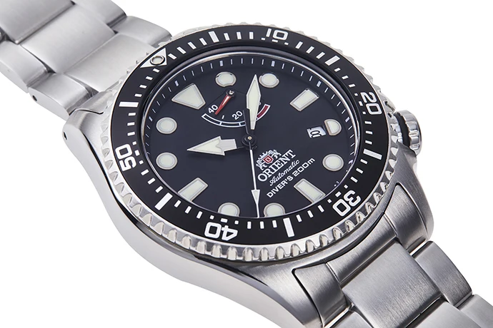 Orient Тритон Мужские автоматические часы RA-EL0001B стали сапфир diver дайверов с черным