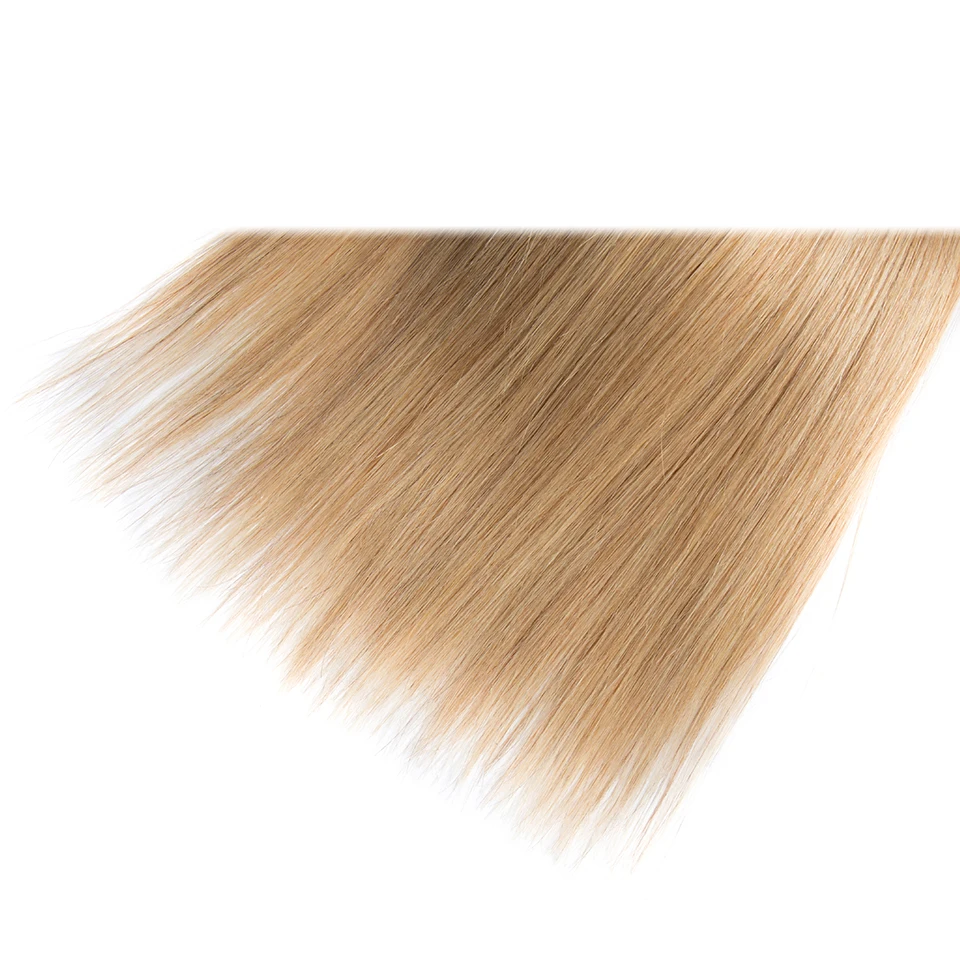 Ombre Blonde Bundles Deal T1b27 Straight Human Hair Brazilian Weave Extension Maxine non-Remy | Шиньоны и парики