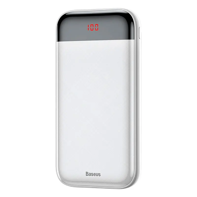 Внешний аккумулятор Baseus Mini Cu Digital Display Power Bank 20000 мА*ч (PPALL-CKU02) белый | Мобильные