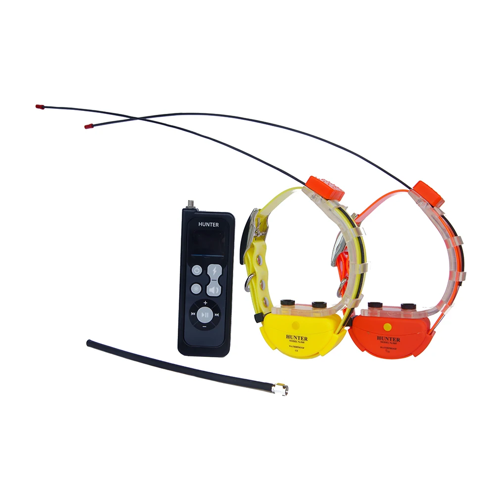 Collar rastreador GPS impermeable, alcance de hasta 25Km, sin tarjeta SIM, para 2 perros, GPS25002-4