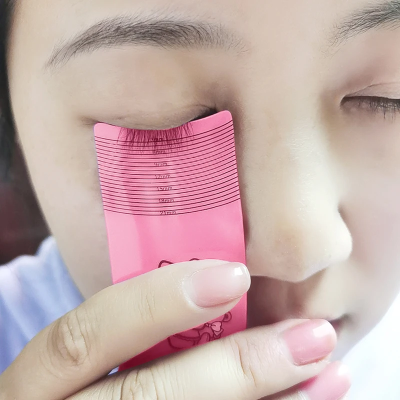Линейка для наращивания ресниц инструменты подтяжки 10-1000 шт./лот ПВХ линейки