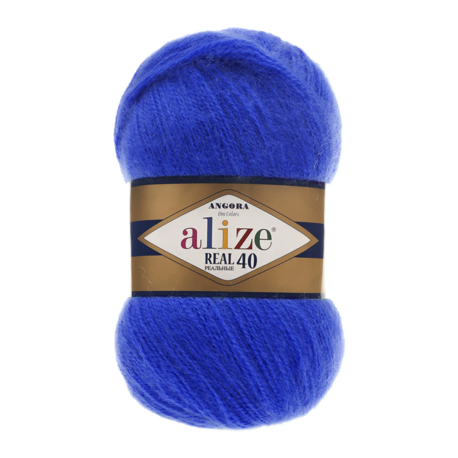 Пряжа Alize Angora Real 40 шерсть 40% акрил 60% полушерсть нитки для вязания вес мотка 100 гр