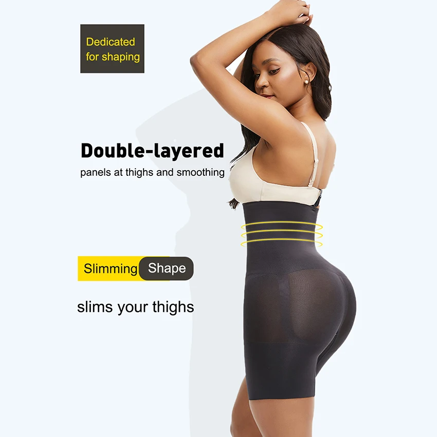 

CURE SECRET Plus Size Women Full Body Shapewear Underbust Slimming Mid thigh Shaper Tummy Control Seamless Body Girdle