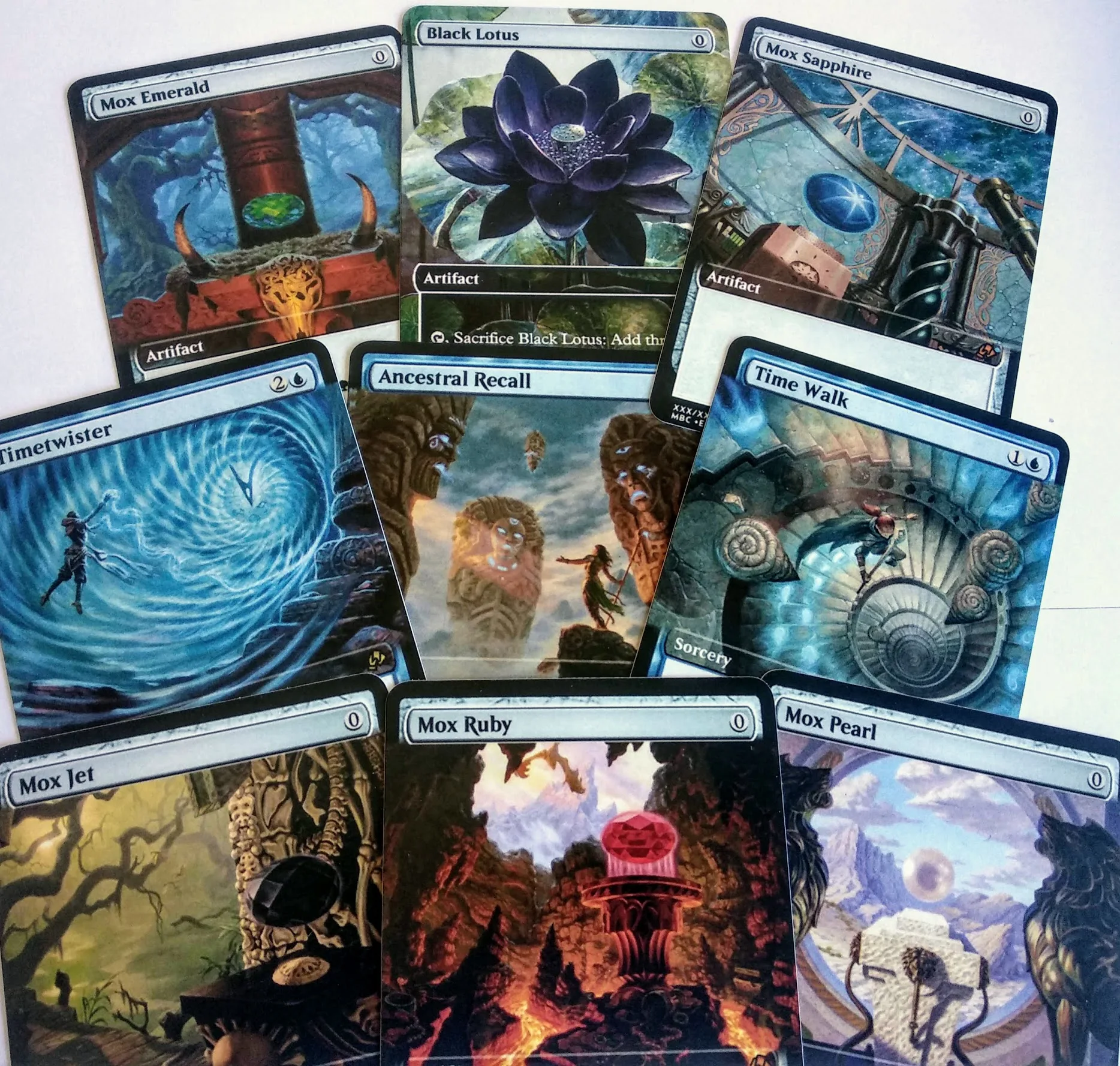10x DUAL SHOCK FETCH 9x PACK MOX BLACK LOTUS ANCESTRALL TIMETWISTER LAND MTG прокси карты POKEMON TAROT SLEEVES UGIN