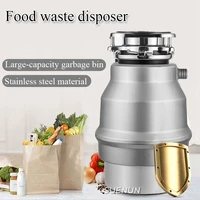 food garbage disposal crusher waste disposers stainless steel grinder kitchen food residue garbage processor sink appliance 550w