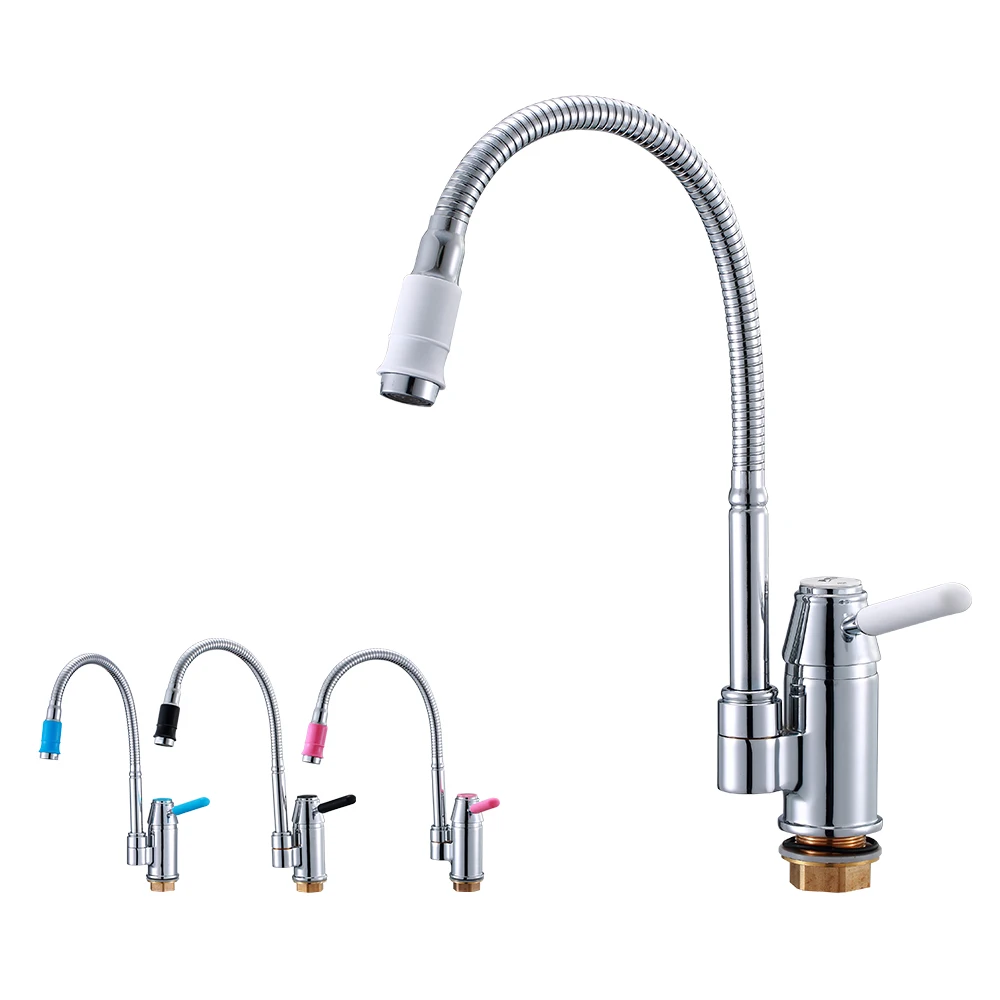 

Potato Kitchen Faucet sink Silica Gel Nose Any Direction Rotation Cold and Hot Water Mixer water tap p40233-