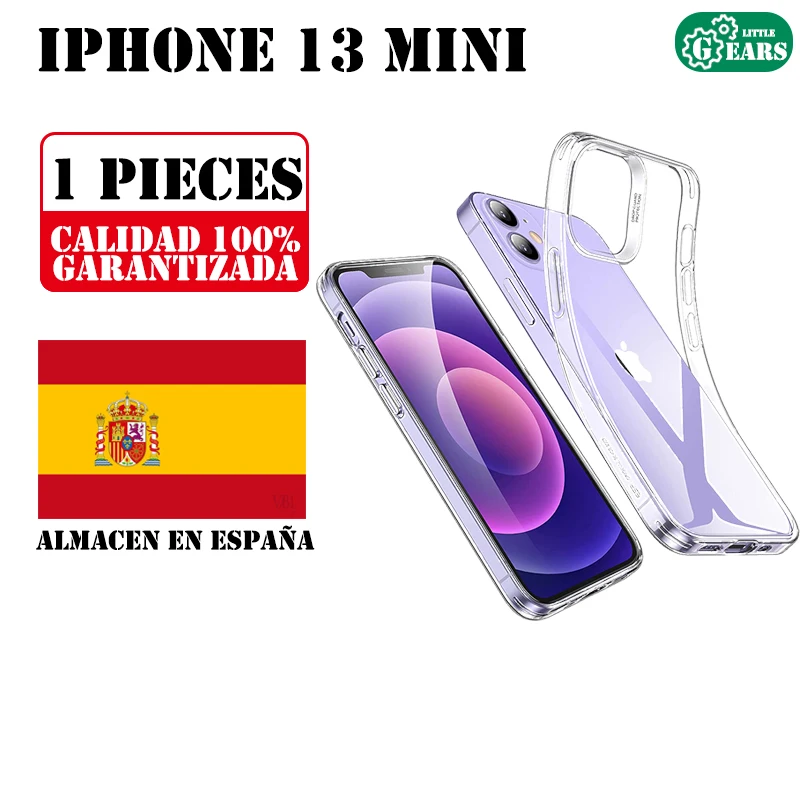 Ультратонкий прозрачный силиконовый чехол для IPhone 13 Mini 5 4 дюйма гелевый Чехол из