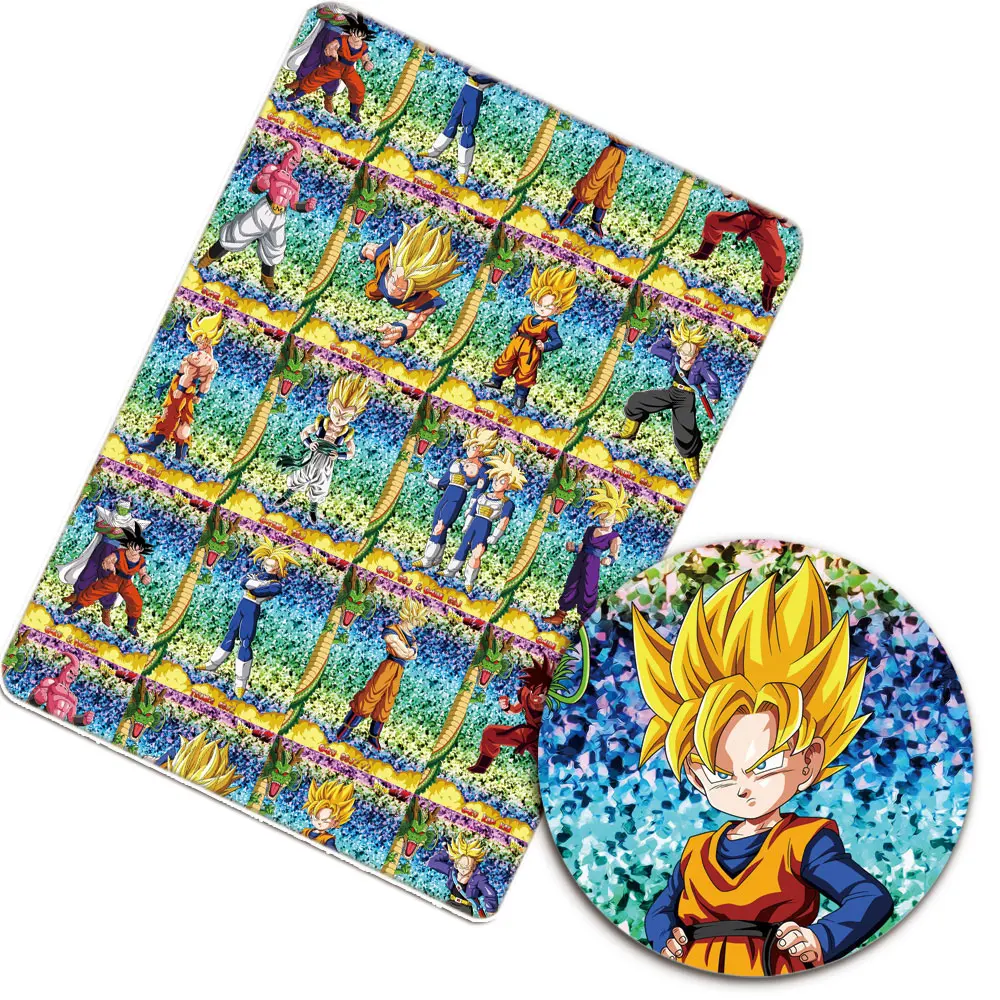 Polyester Cotton Fabric Cartoon Gragon Cloth Sheet Printed Dress Sewing Needlework DIY Crafts Supplies 50*145cm 1pc