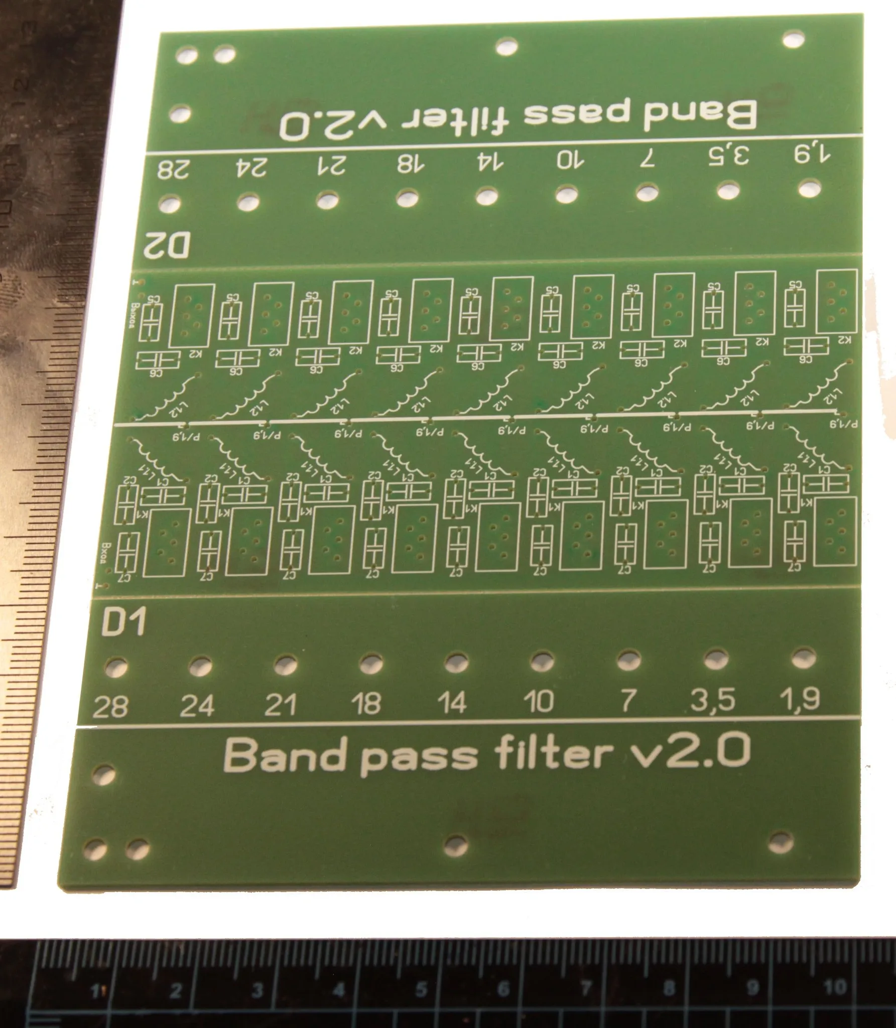 ДПФ трансивера Клопик на 9 диапазонов. Набор для сборки с реле 16-27В - купить по