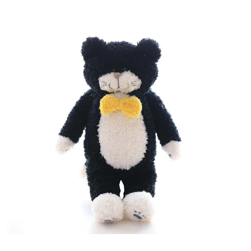 Шарф Tiimo с мультяшным животным Черный кот мягкая игрушка 42 см плюшевая кукла