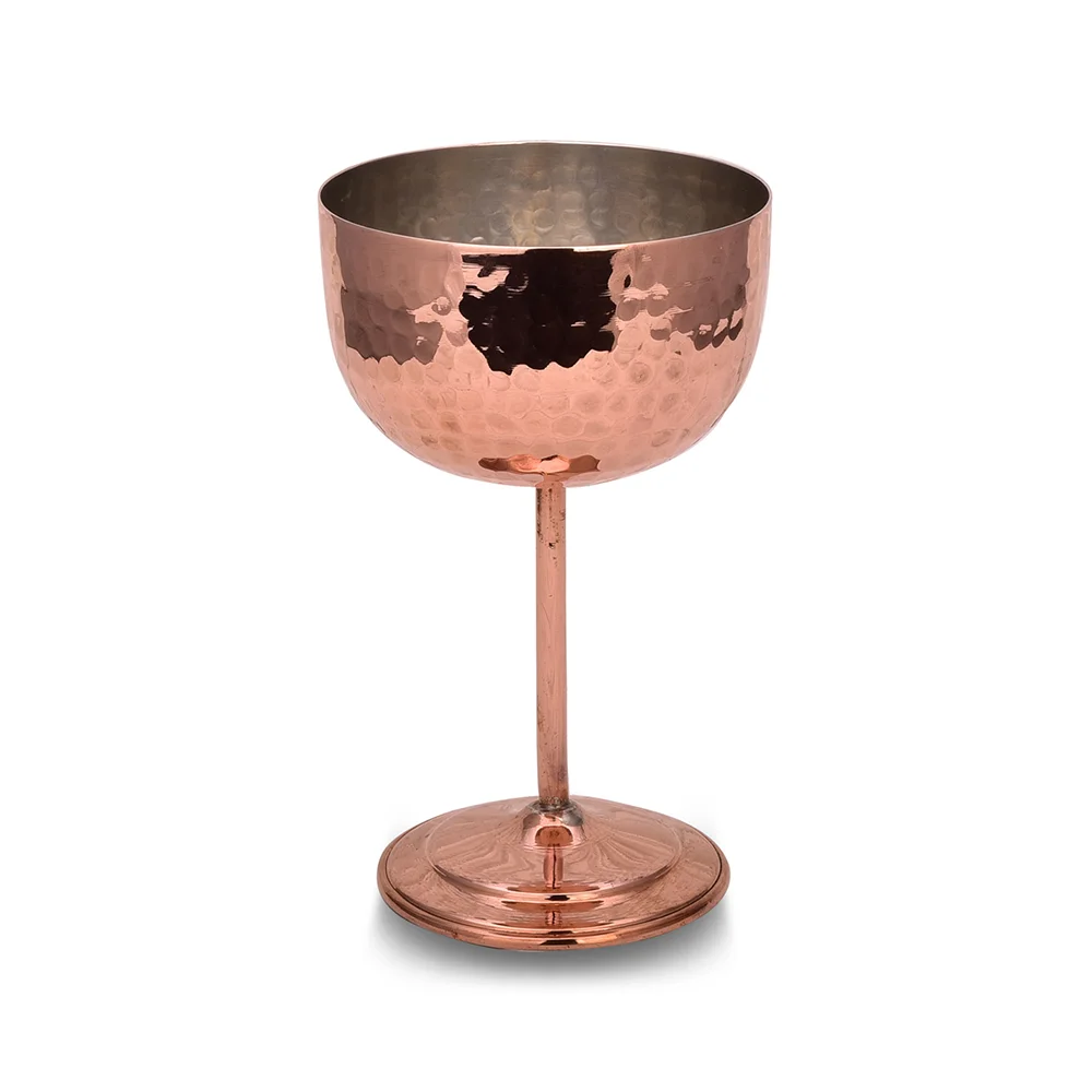 

Turkish Copper Vino Goblet 2, No Hand Forged 400 Ml Red 0458-1, Gift Handmade Anatolian, Ornament, multi-Purpose, Craft Bar Accessories