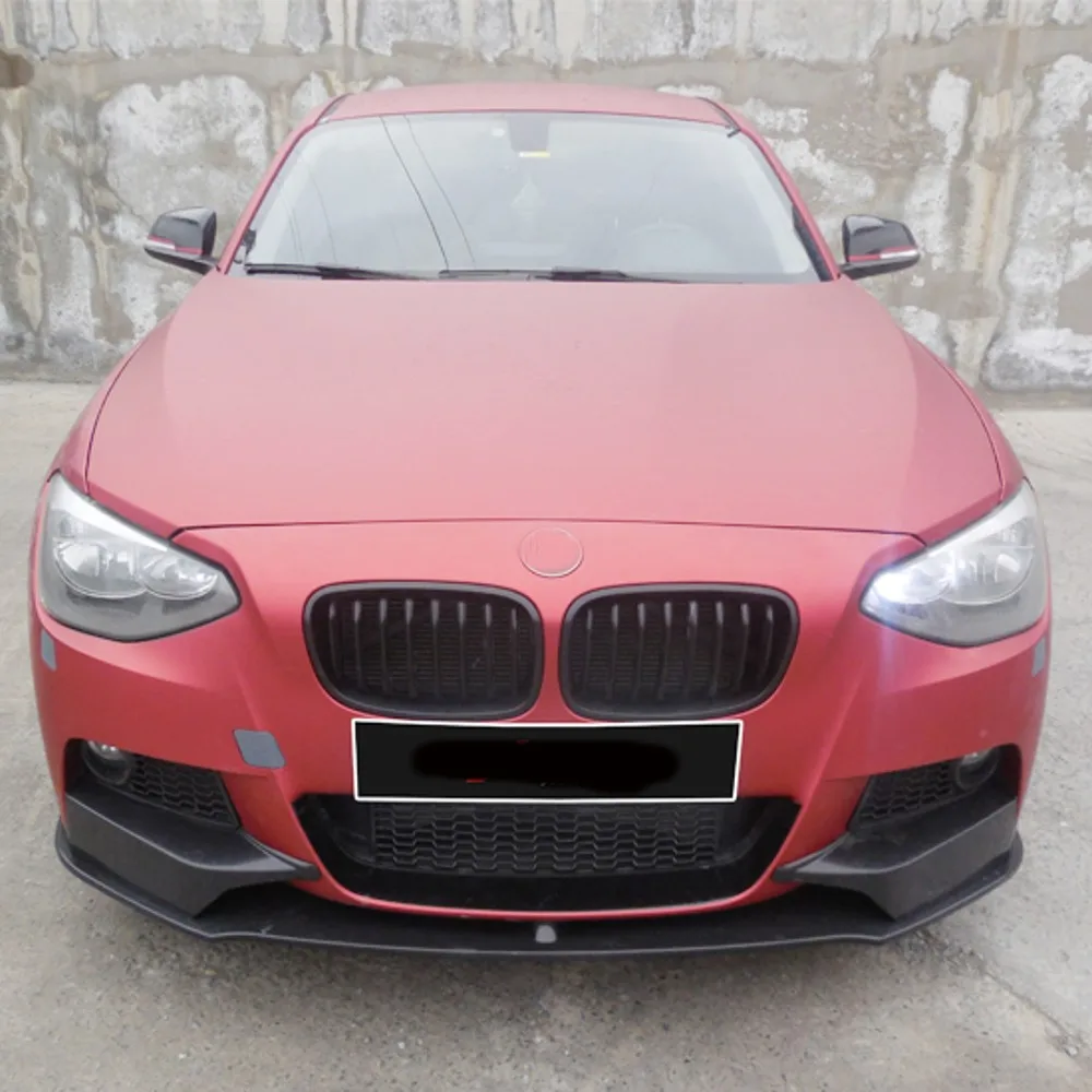

Автомобильный передний бампер, спойлер для BMW 1 серии F20 M Sport Coupe Convertible 2011-2014 116i 118i 120i, глянцевый черный