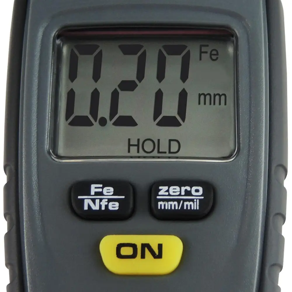 Цифровой измеритель толщины покрытия ЖК дисплеем автомобильный краски 1 25 мм