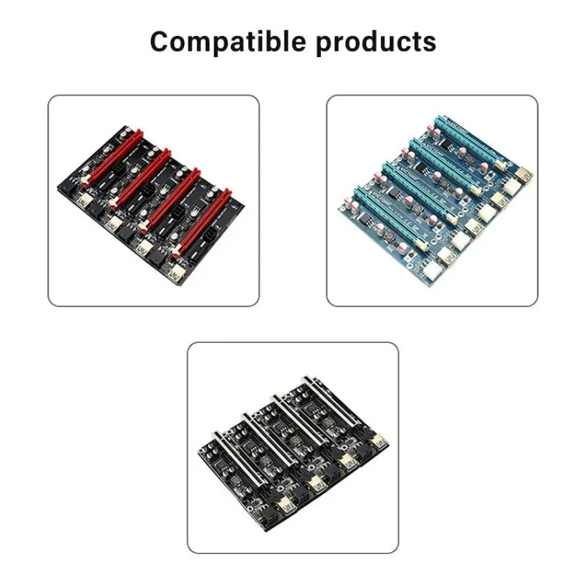 PCIE X4 20 ГБ 1 до 6 переходная карта для майнинга видеокарта слот 4X 16X USB 3 0 переходник