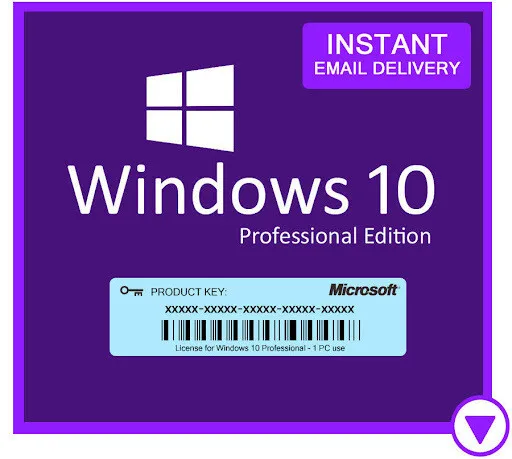 

Microsoft Windows 10 Pro Professional 32/64bit License Key