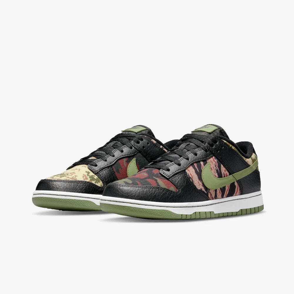 Оригинальные мужские спортивные туфли Nike Dunk Low SE Crazy Camo кроссовки | Спорт и