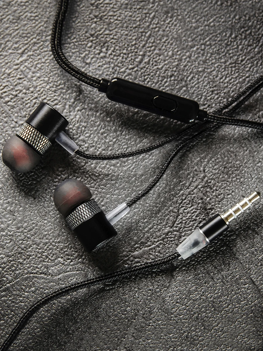 Headphones wired Walker h-720 vacuum with microphone for phone minijack aux 3.5mm Original black gold silver gray Bass Stereo Wired headphones