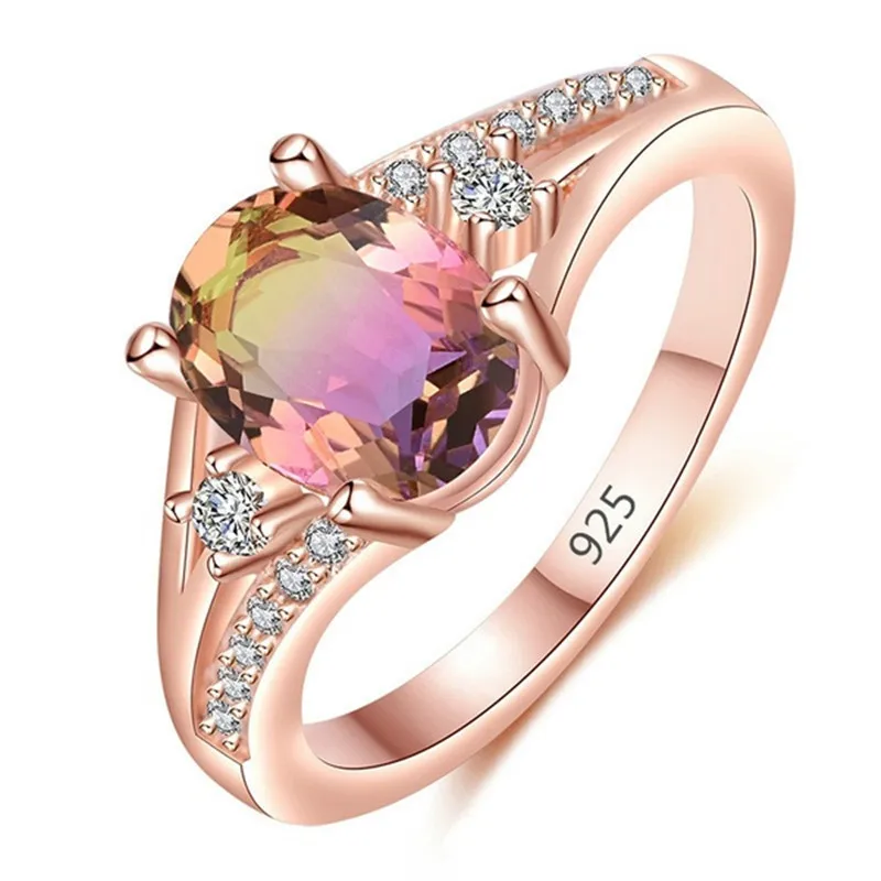 

Fashion woman Princess Engagement Ring Wedding Bridal Rings Valentine's Day Gift