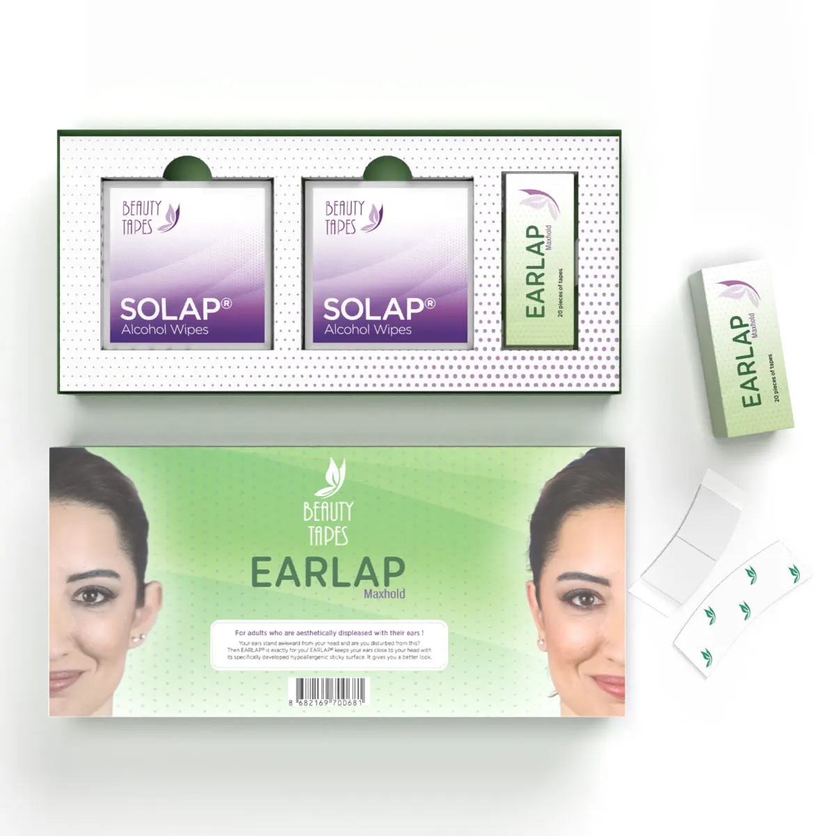 Красивые клейкие ленты EARLAP MAXHOLD консилер для ушей выступающий корректор каучука