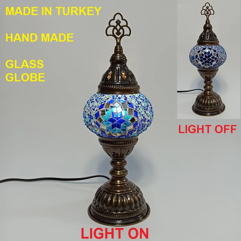 Турецкая мозаичная настольная лампа оригинальный арт деко ручной работы lamparas de
