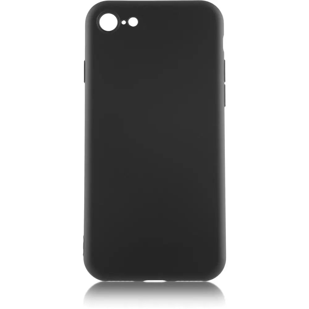 Силиконовый ультратонкий чехол для Apple iPhone 5S/SE/6/6+/6S/6S+/7/8/7+/8+/X/XS/XS Max/XR черный матовый