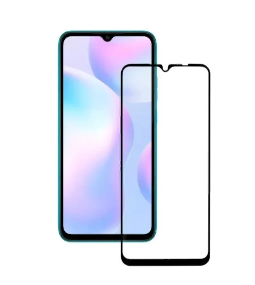 Выгодный комплект для Xiaomi redmi 9C: силиконовый чехол (черный) + защитное стекло