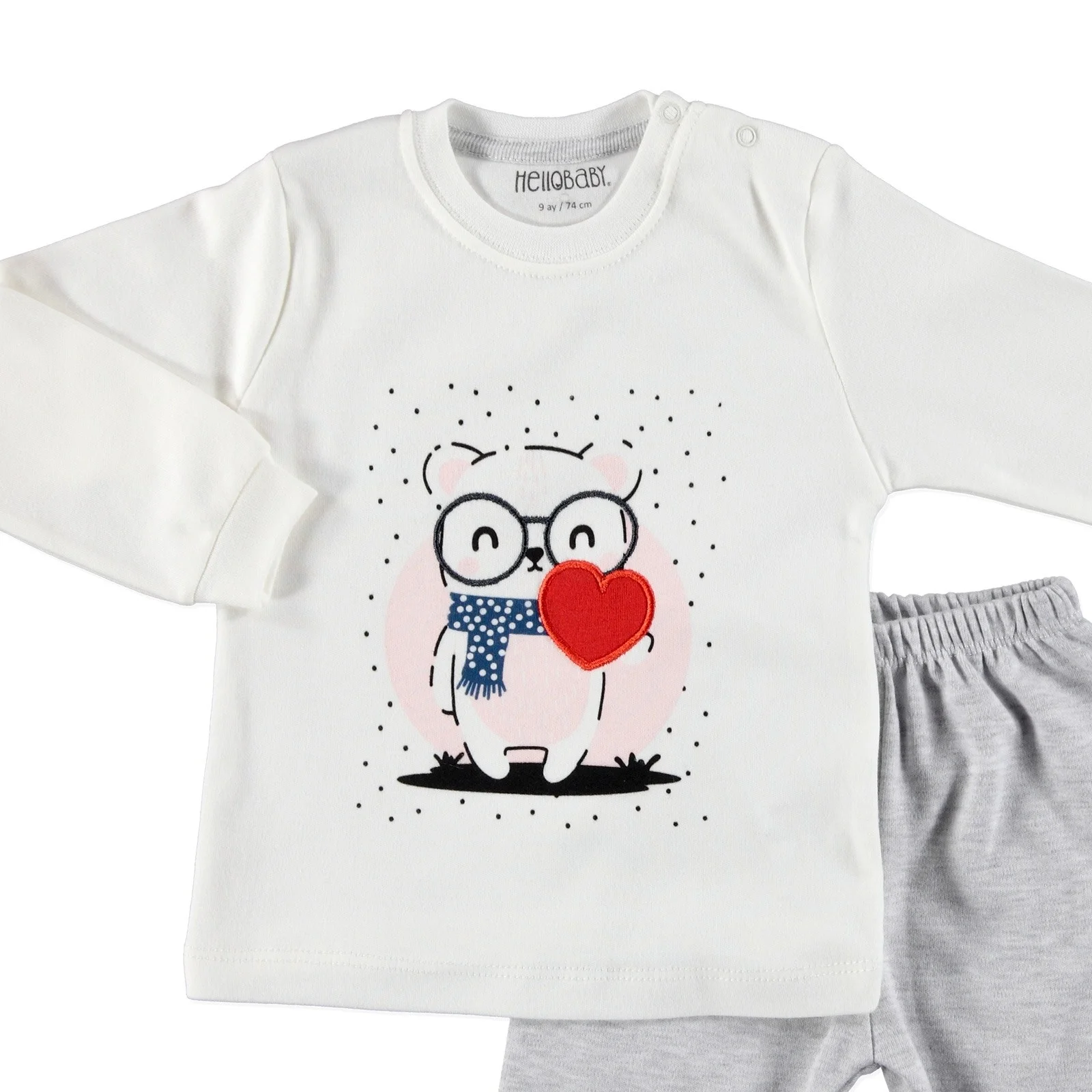 Ebebek HelloBaby/пижамный комплект с длинными рукавами |