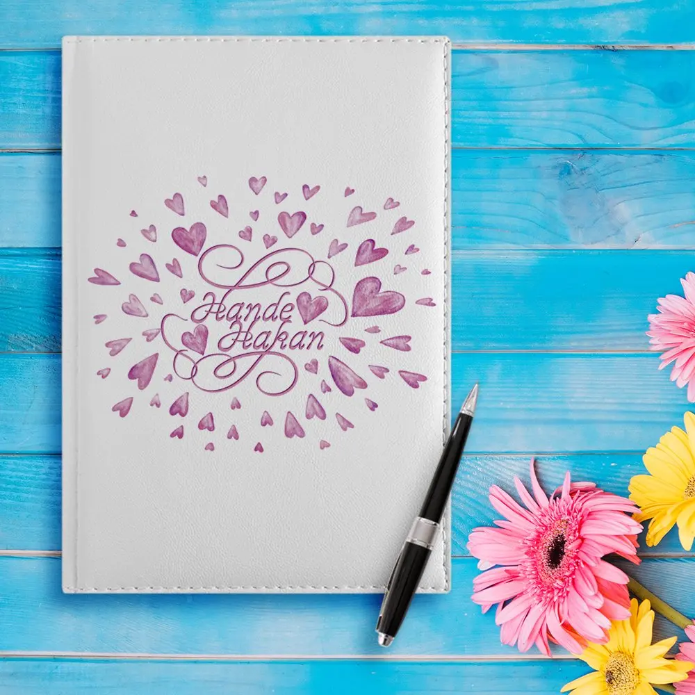 

Personalized Valentine's Day Design 2020 White Leather Organizer-29