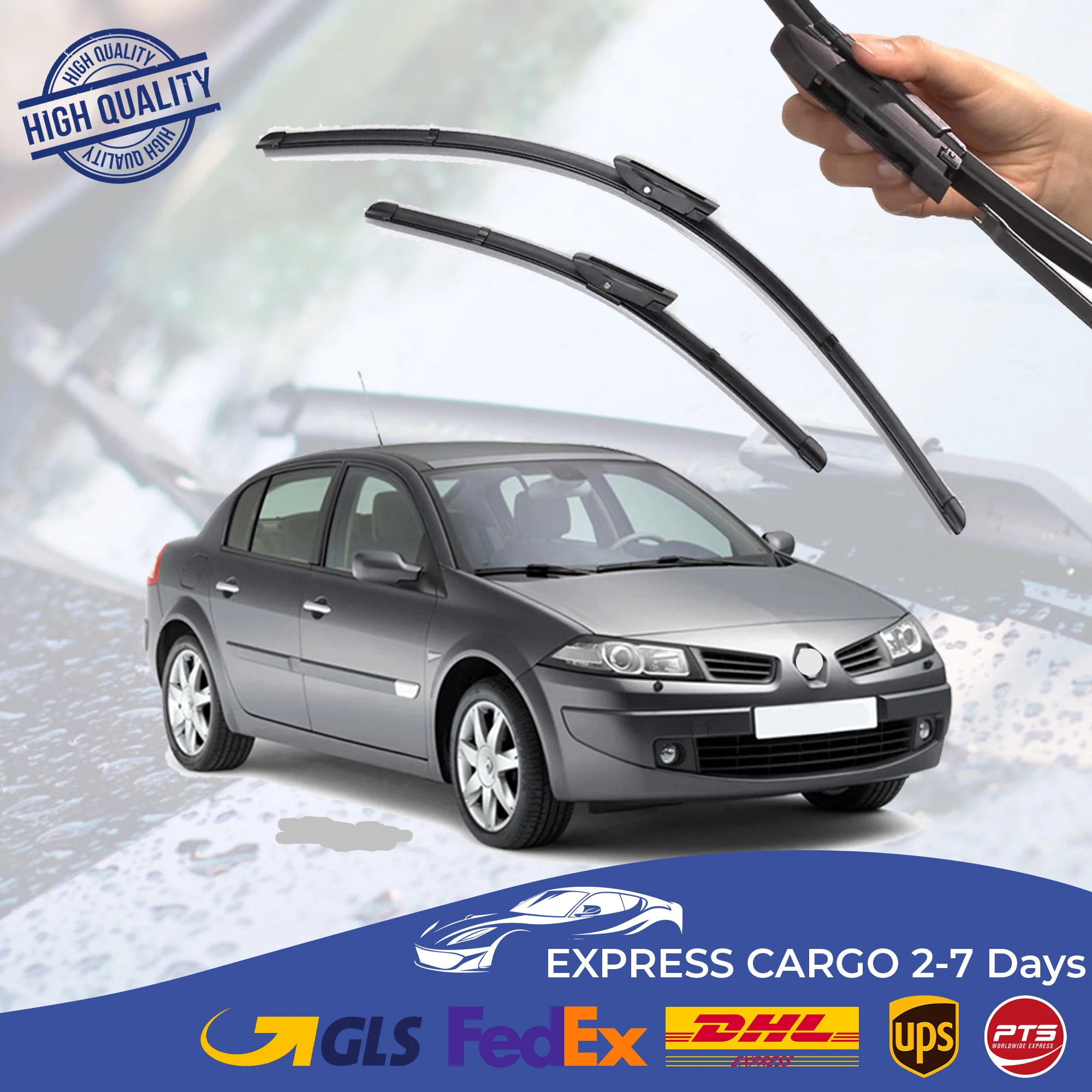 

Car Wiper Blade For Renault Megane 2 2006 2007 2008 2009 Auto Windscreen Windshield Wipers Blades Window Wash Front