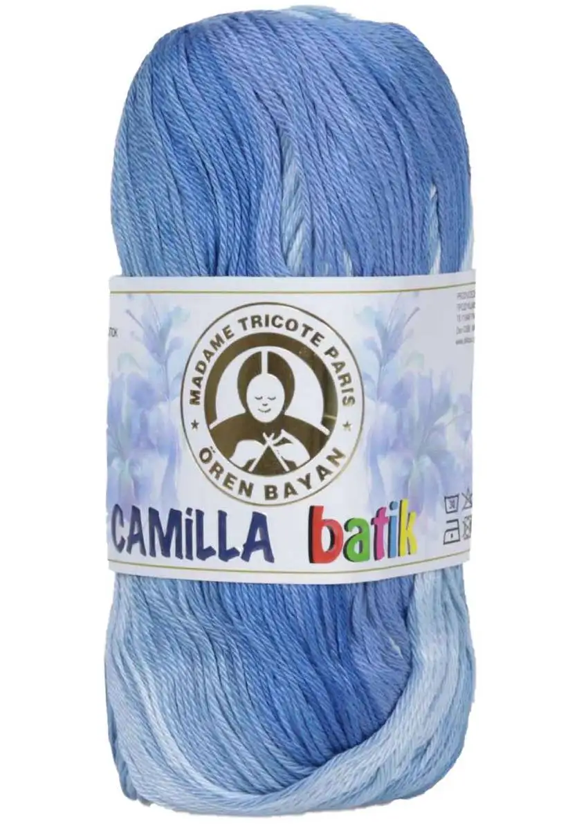1 Pack ( 5 Balls ) Madame Tricote Oren Bayan Camilla Batik Hand Knitting Yarn Paris %100 Mercerized Cotton Crochet Tool Kit | Дом и сад