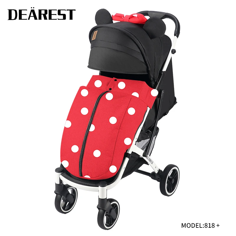 

Dearest 818+ High-end baby new stroller foldable comfortable cushion with windshield portable folding