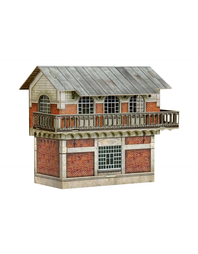 Пост управления стрелками и сигналами (эпоха II) Сборная модель из картона масштаб