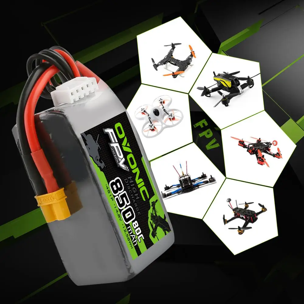 Аккумулятор Ovonic LiPo 4S 80C 850 мА/ч батарея Lipo 14 8 в для радиоуправляемых моделей с