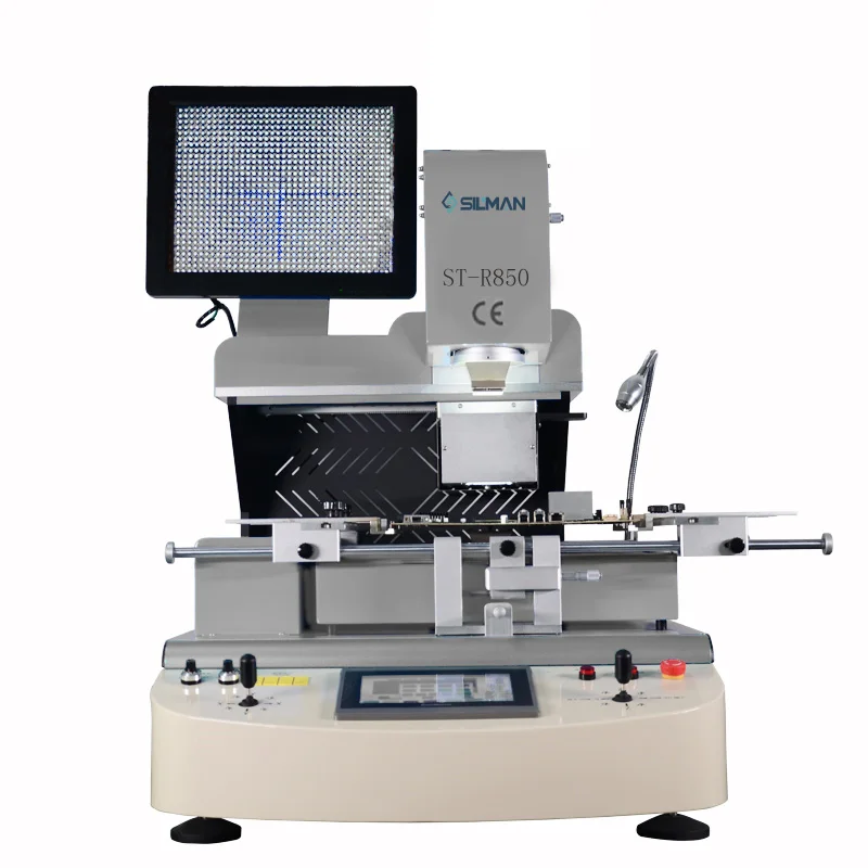 

Silman Top Quality Automatic BGA Rework Station ST-R850 SMD Motherboard Chip Repair Machine Digital Hot Air Heat Soldering