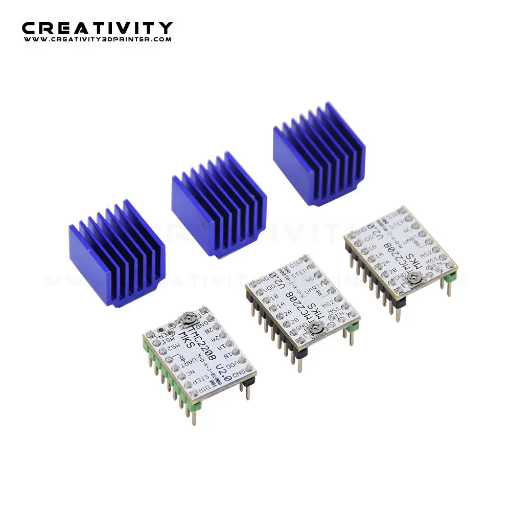 5 шт. драйвер шагового двигателя Makerbase MKS TMC2208 2208 запасные части для 3D принтера SGen_L