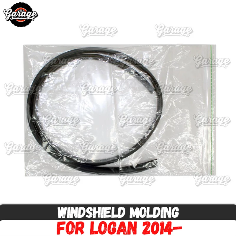 Молдинг на лобовое стекло для Renault Logan 2014 материал резиновый дефлектор прокладка