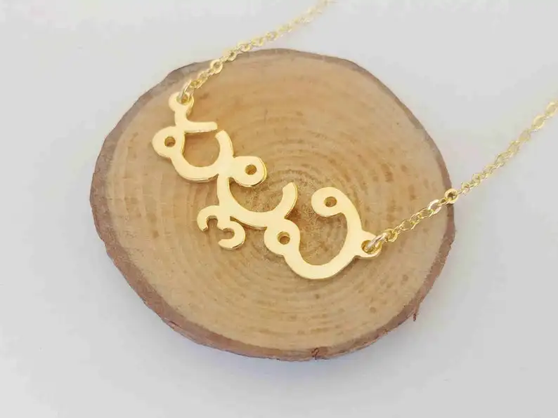 

Personalized Hindi Necklace Custom Telugu Name Necklaces For Women Name Jewelry Stainless Steel Letter Initials Accessories