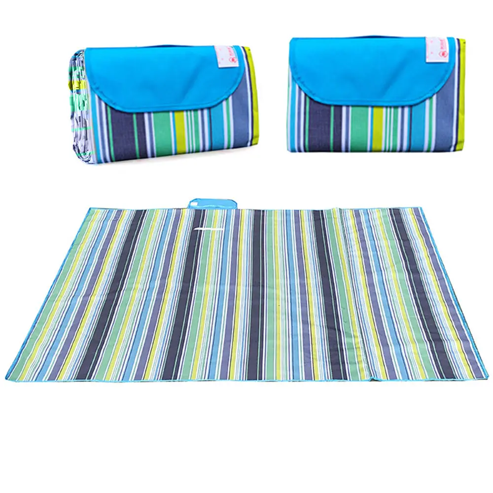 

2*2m Waterproof Foldable Outdoor Picnic Camping Mat Beach Mat Sleeping Camping Pad Mat Moistureproof Plaid Blanket