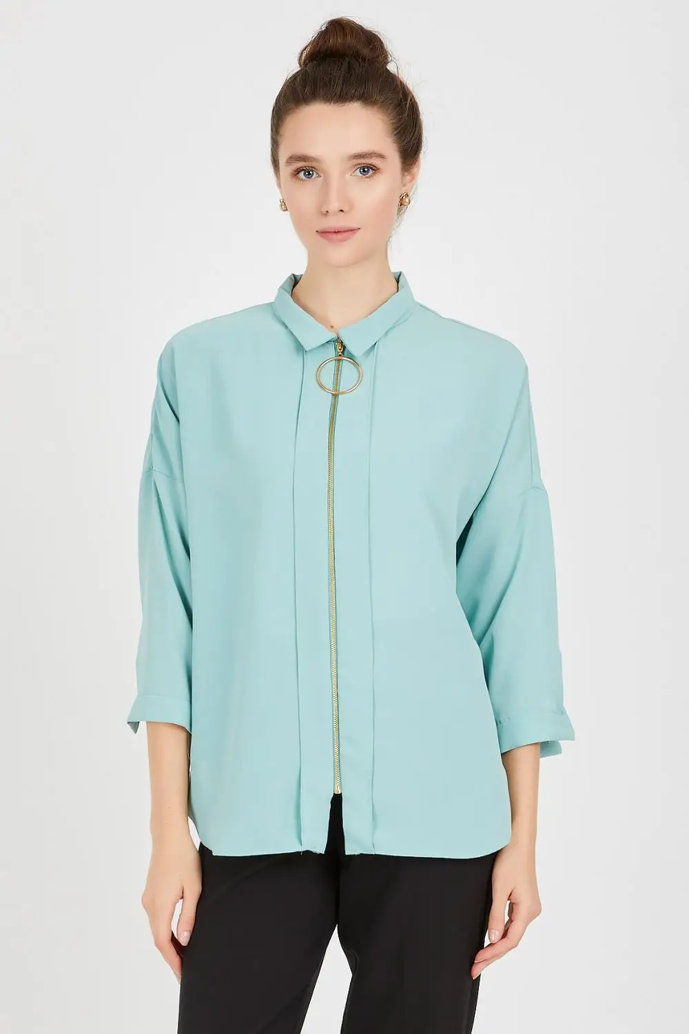 

European Size XS, S, M, L, XL, XXL (34, 36, 38, 40, 42, 44) 6 ITEMS: Women's Shirt Jessica Fabric Brand Name NFree
